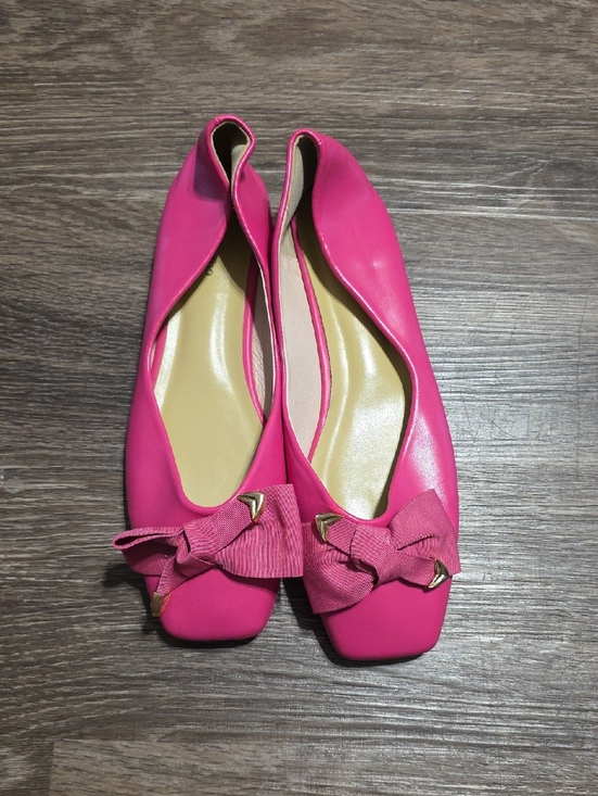 C.Paravano Shoes - Women’s Pink Bow Ballet Flats